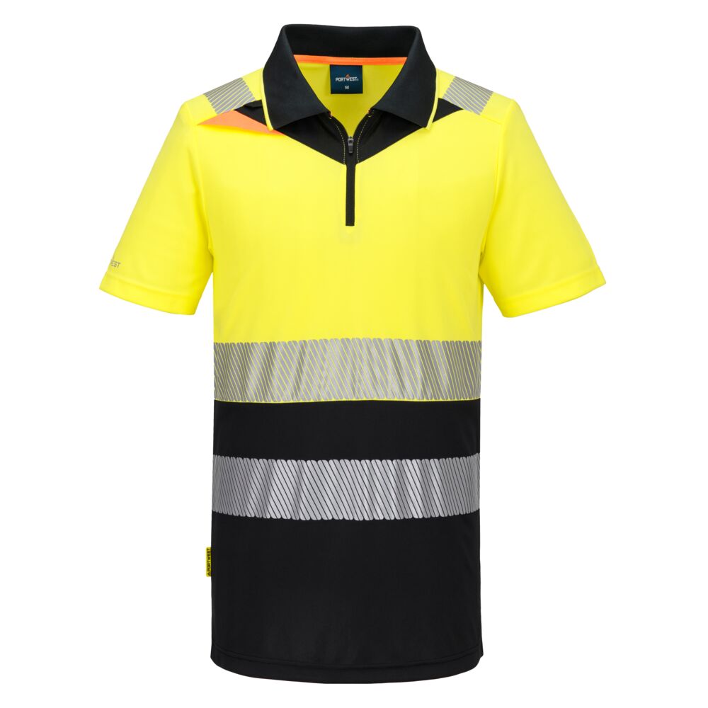 Polo Hi-Vis con cerniera - Vetonek