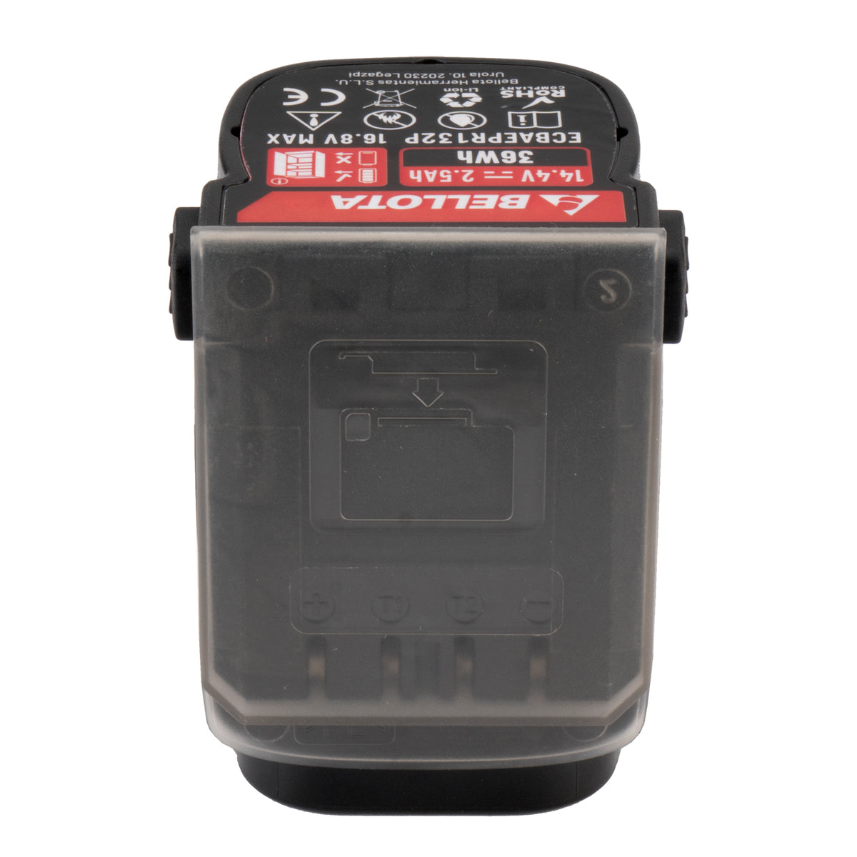 Batería de Litio Bellota BePower ECBAEPR132P de 14,4 V para Tijera de Poda Eléctrica EPR132P – vista de detalle