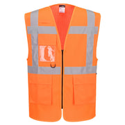ES1 Essential chaleco ejecutivo de malla de alta visibilidad Naranja - Portwest ES376
