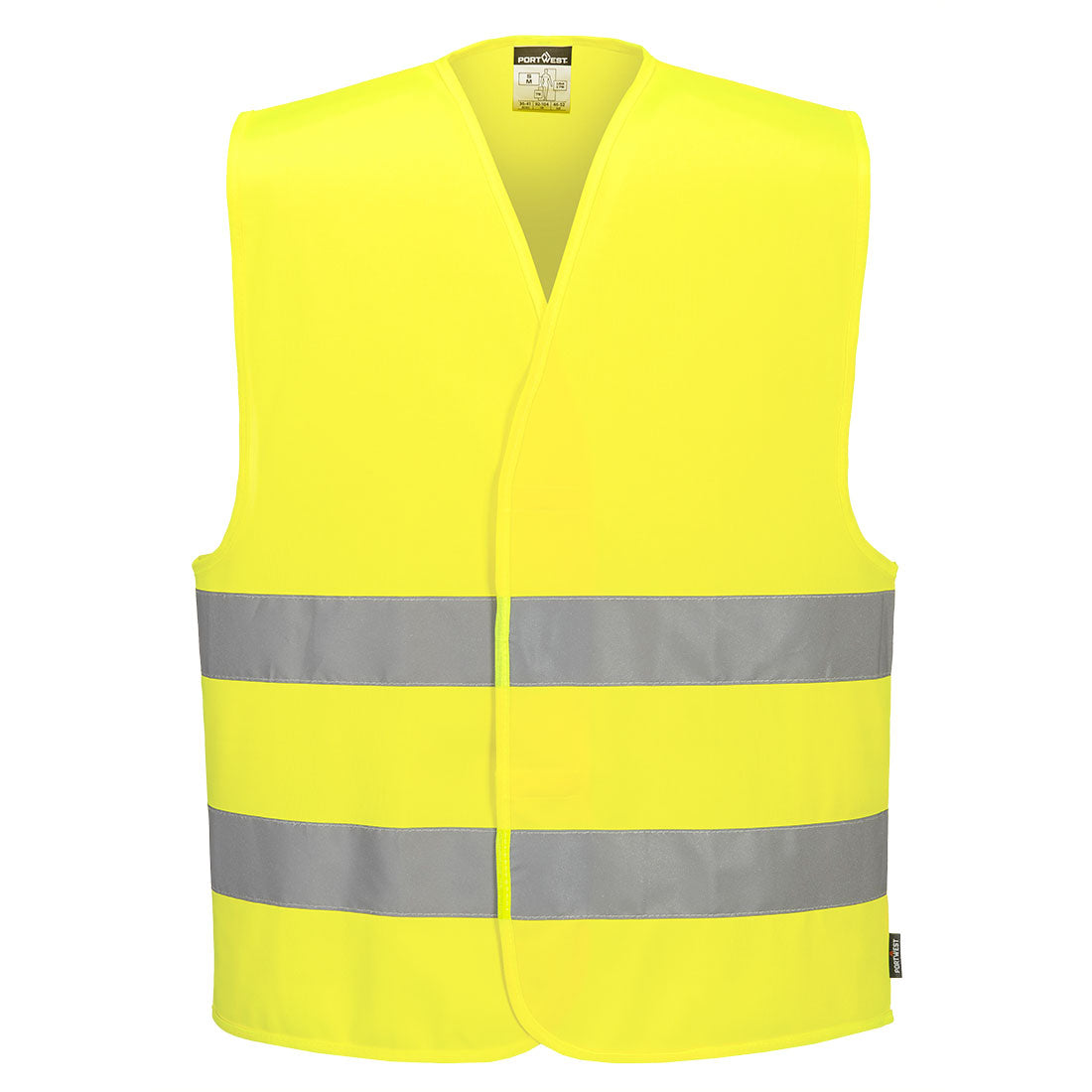 ES1 Essential chaleco de dos bandas de alta visibilidad Amarillo - Portwest ES474
