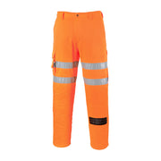 ES1 Essential pantalón combat de alta visibilidad Naranja Bajos - Portwest EST46