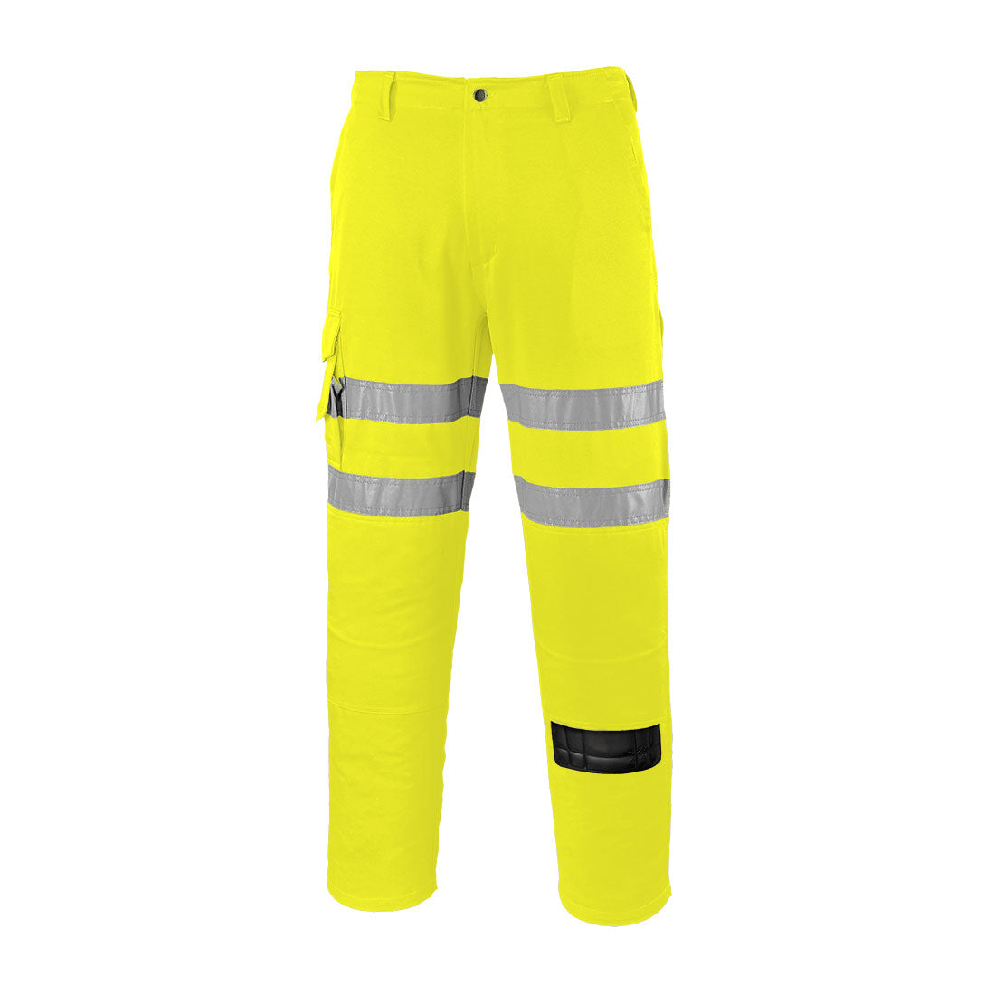 ES1 Essential pantalón combat de alta visibilidad Amarillo Bajos - Portwest EST46