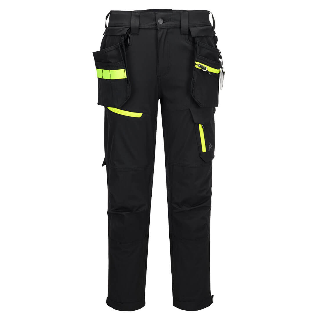 Pantalones EV4 ligeros Detachable Holster Negro Bajos - Portwest EV446