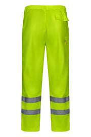 Pantalón forrado de alta visibilidad Velilla F160, amarillo flúor, detalle - Vetonek
