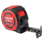Flexómetro bimaterial con fleje negro Bellota 50015, vista principal
