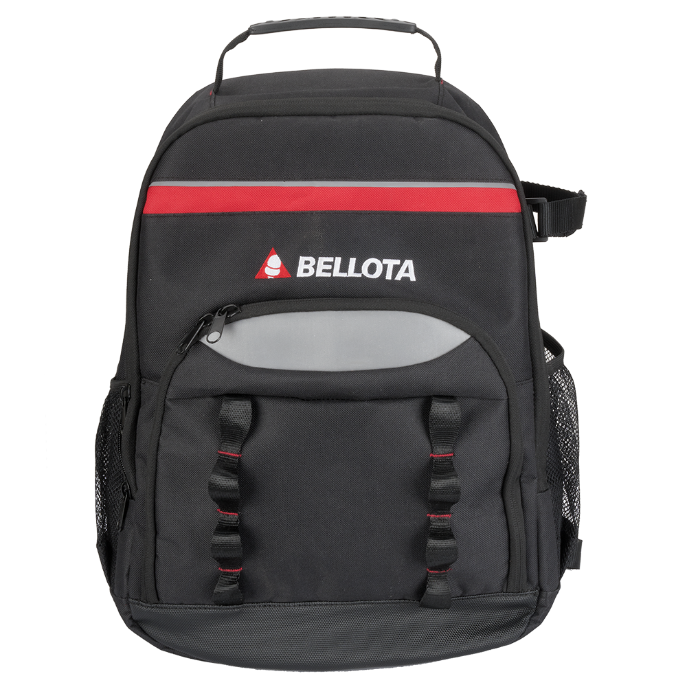 Mochila Bellota MN20 abierta con herramientas