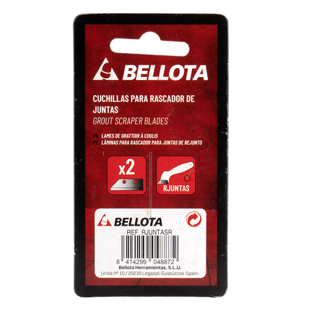 Cuchillas de recambio Bellota RJUNTASR montadas en el rascador