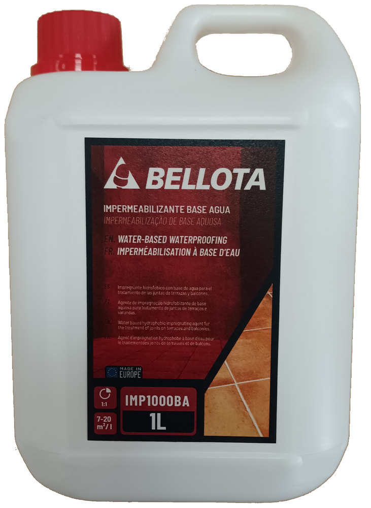 Impermeabilizante base agua Bellota, envase de 1 L
