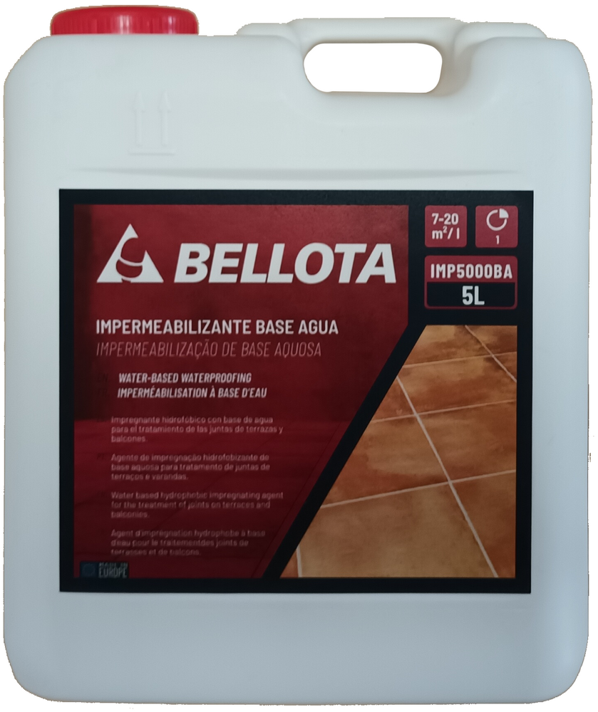 Impermeabilizante base agua Bellota, envase de 5 L