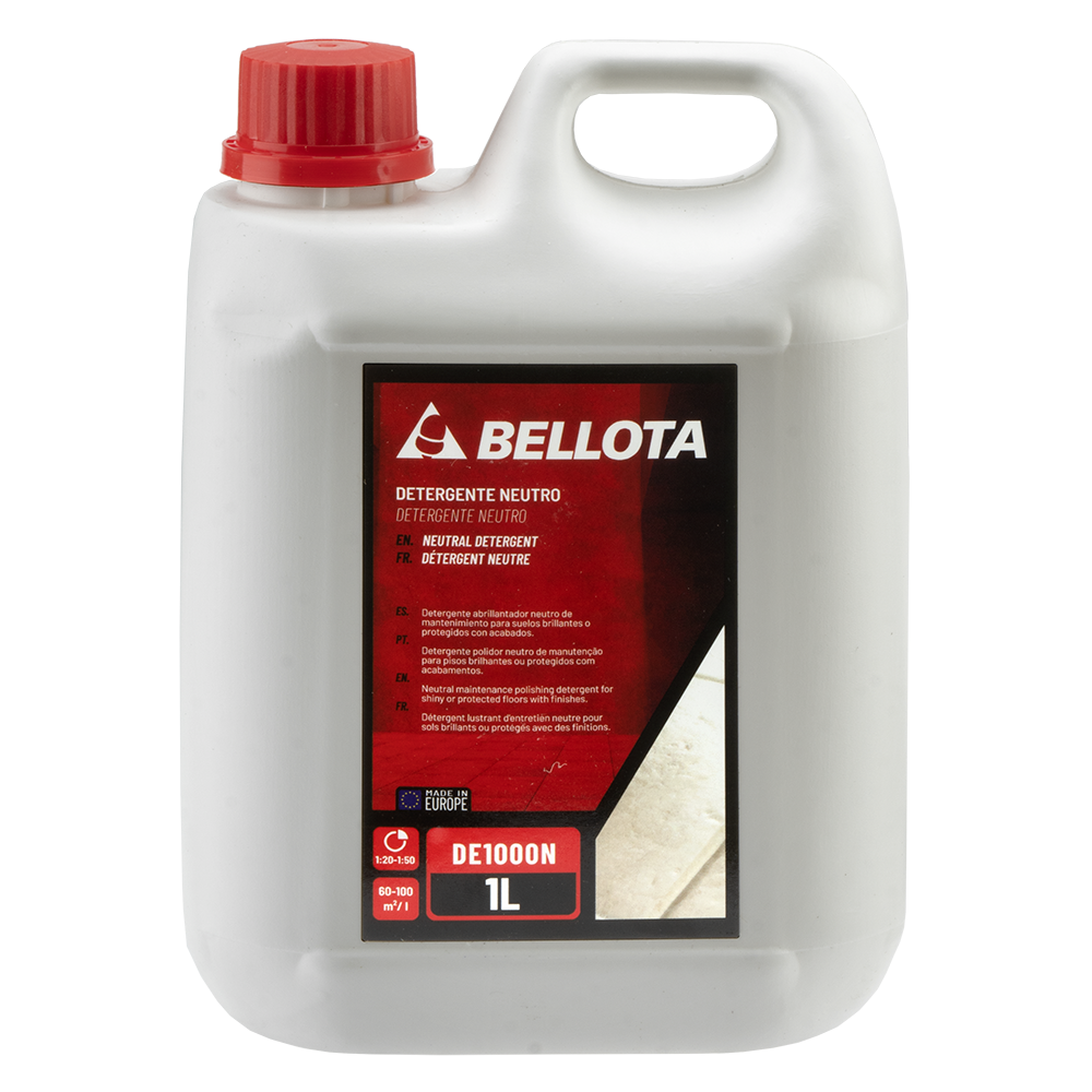 Detergente abrillantador neutro Bellota, aplicación