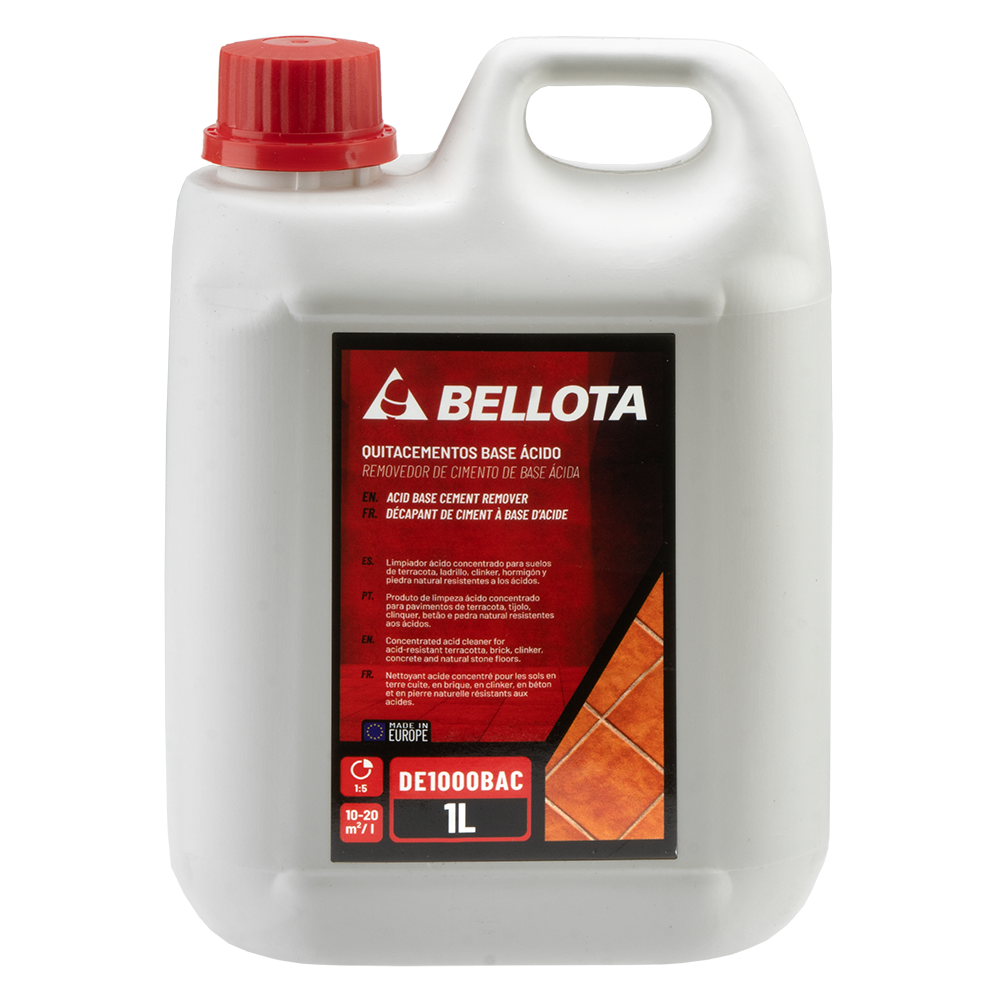 Quitacementos base ácido Bellota, aplicación