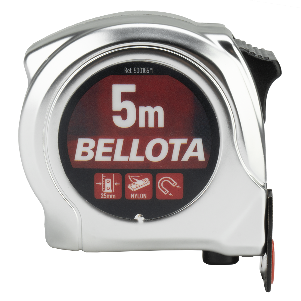 Flexómetro con imán Bellota 50016M, vista lateral