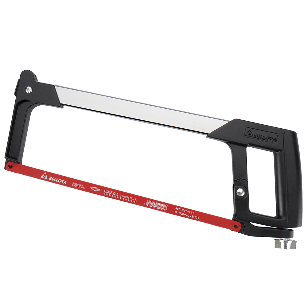 Arco de sierra de aluminio Bellota 4630, vista lateral