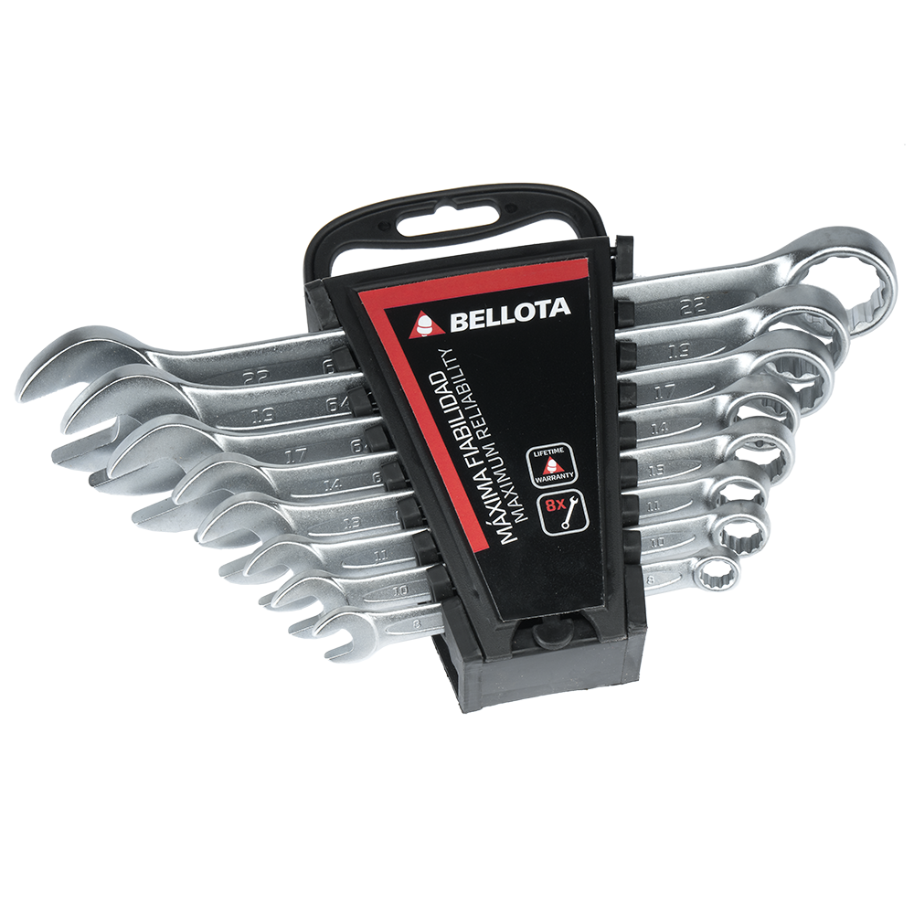 Juego de 8 llaves combinadas Bellota 6491 en clip