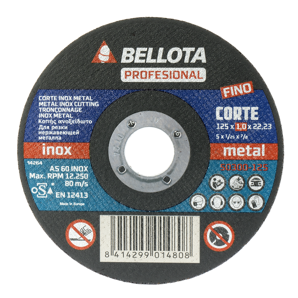 Disco abrasivo extra fino Bellota 50300 de 125 mm