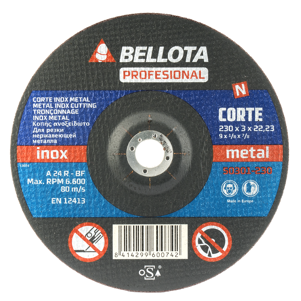 Disco abrasivo Bellota 50301 de 230 mm