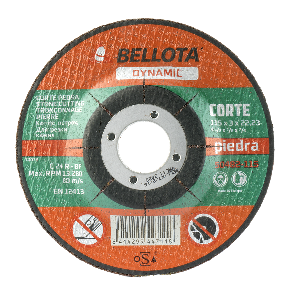 Disco Dynamic para piedra Bellota 50482 de 115 mm