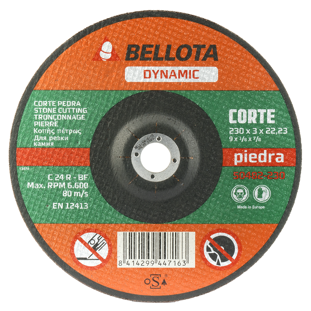 Disco Dynamic para piedra Bellota 50482 de 230 mm
