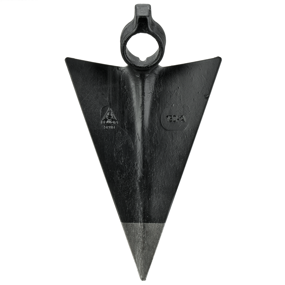 Azada forjada Bellota HOE150 de pala triangular con sistema antigiro, vista frontal