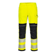 Pantalón PW3 FR Modaflame Hi-Vis Work Amarillo/Negro - Portwest FR406