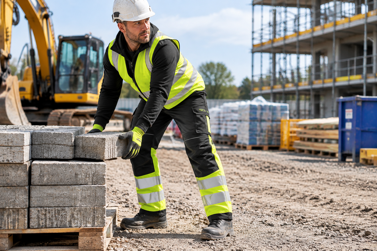 Flame Resistant Hi Vis Work Trousers Class 1 Modaflame