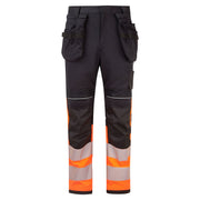 Pantalón PW3 Modaflame Work HVO Class 1 FR Holster Naranja/Negro - Portwest FR452