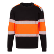 Sudadera PW3 FR Modaflame Hi-Vis Class 1 Naranja/Negro - Portwest FR737