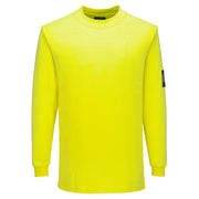 Camiseta de manga larga, resistente a la llama, Modaflame Knit FR Amarillo - Portwest FR806