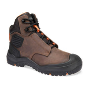 Botín Steel Leather S3 SC HRO HI CI LG SR Marrón/Naranja - Portwest FT30