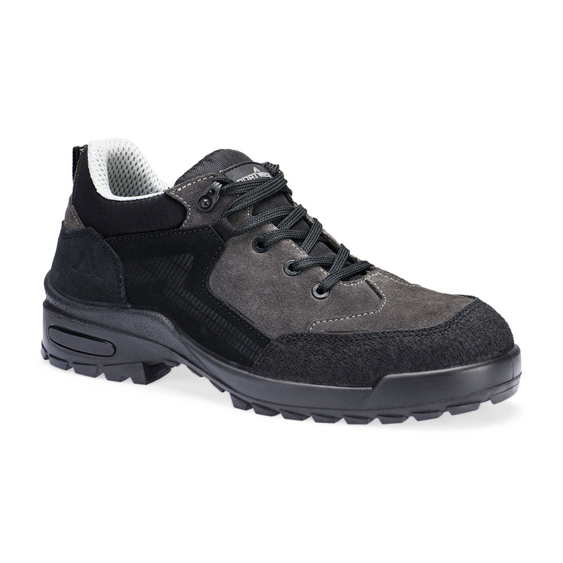 Zapato bajo Steel Suede Leather S3L CI FO SR Negro/Gris - Portwest FT73