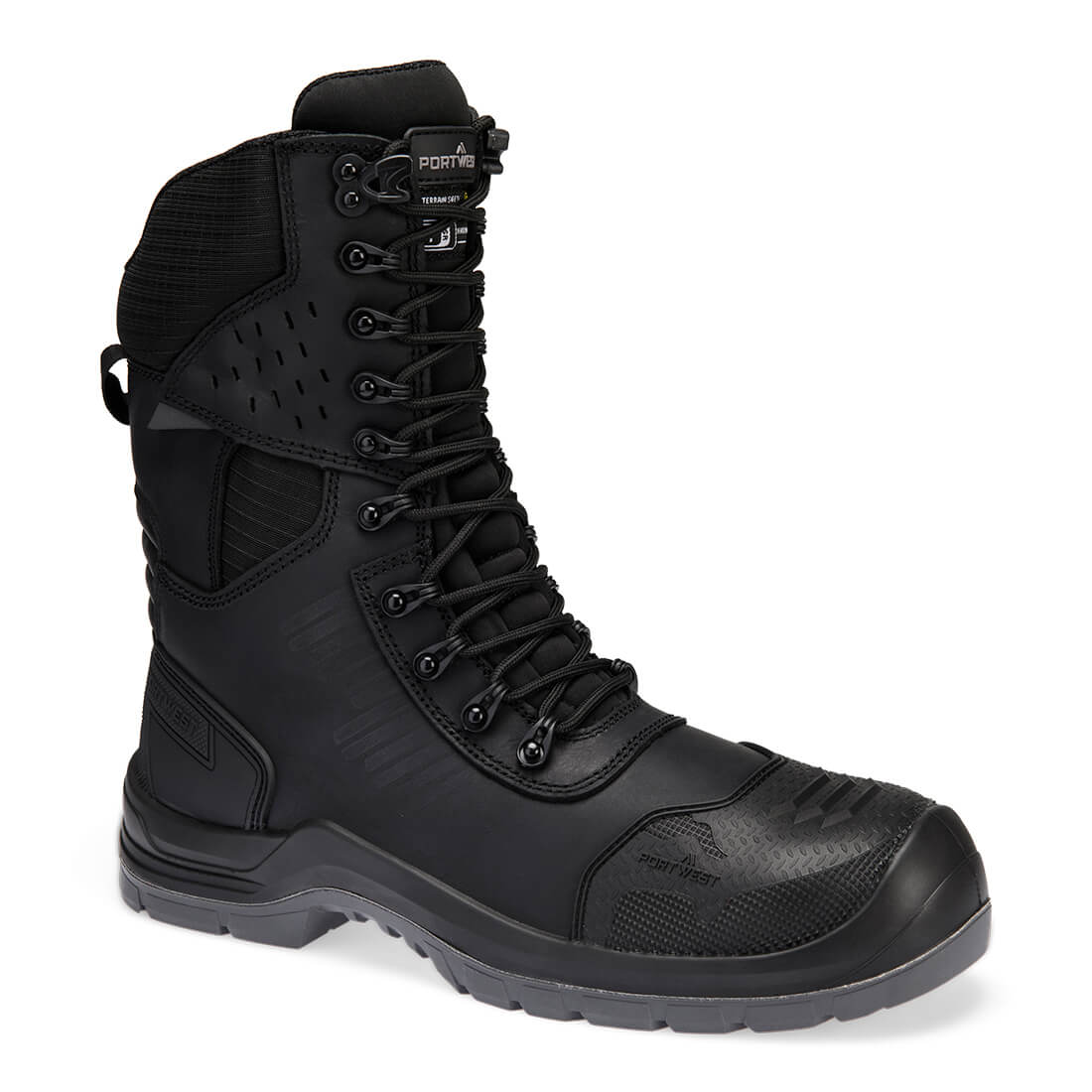 Bota alta Composite Leather High Boot S7L ESD HRO LG FO SC CI SR Negro - Portwest FV03
