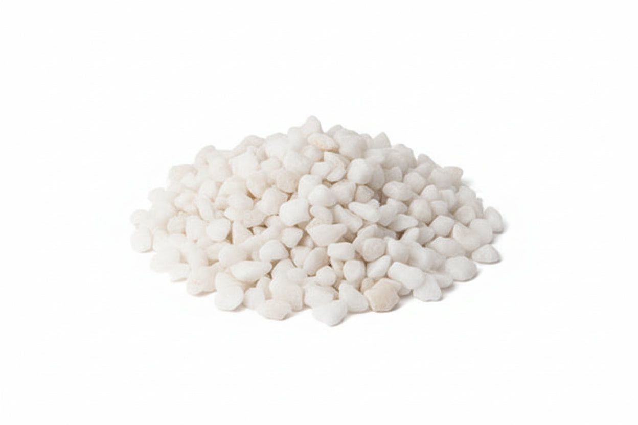 Brita de quartzo 6-12 mm. para jardim