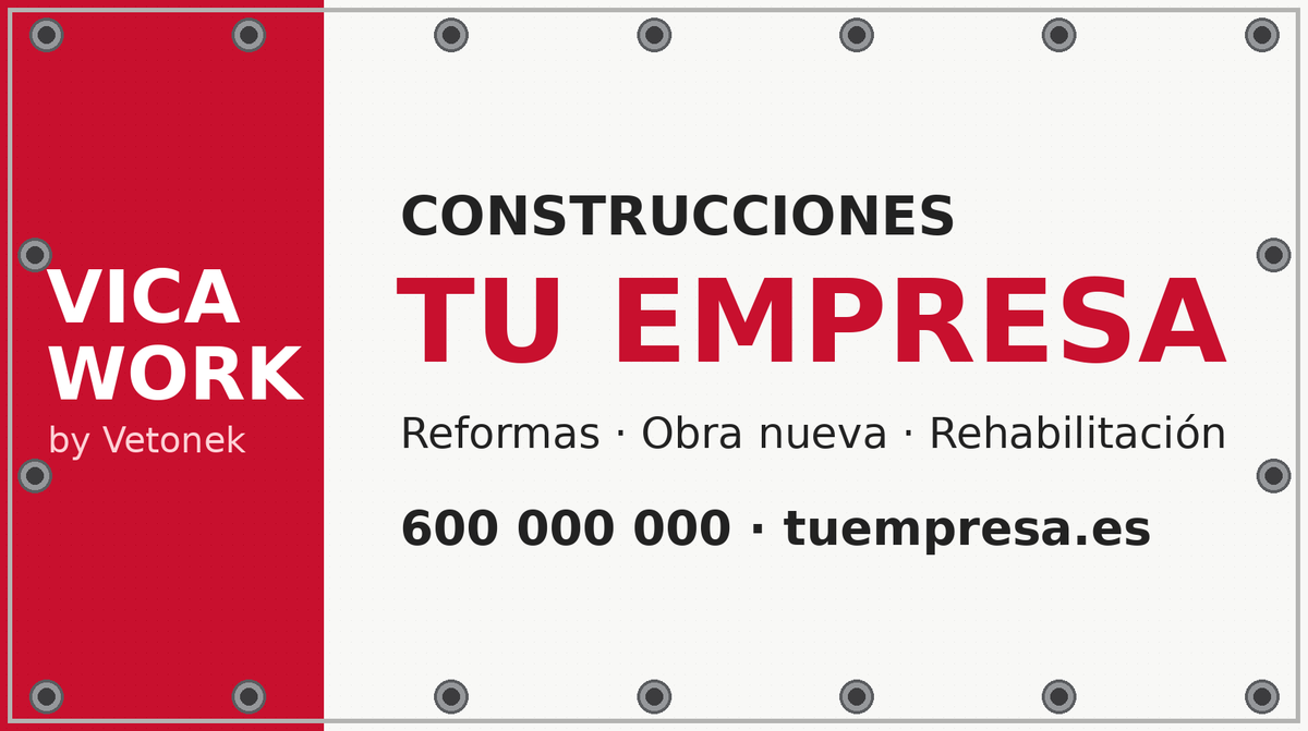 Teloni Personalizzati per Recinzioni da Cantiere | Rete microforata 340×190 cm con grafica inclusa