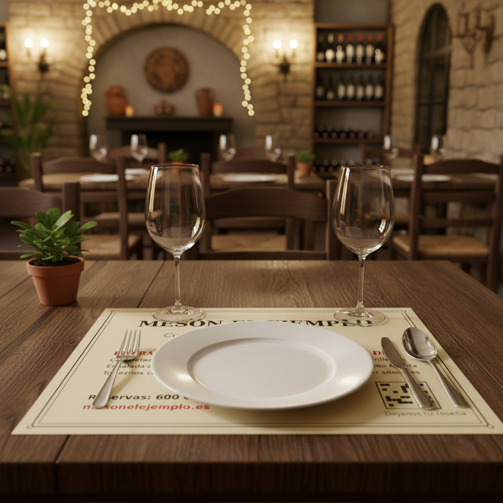 Tovagliette di Carta Personalizzate per Ristoranti | 29,7×42 cm con grafica inclusa