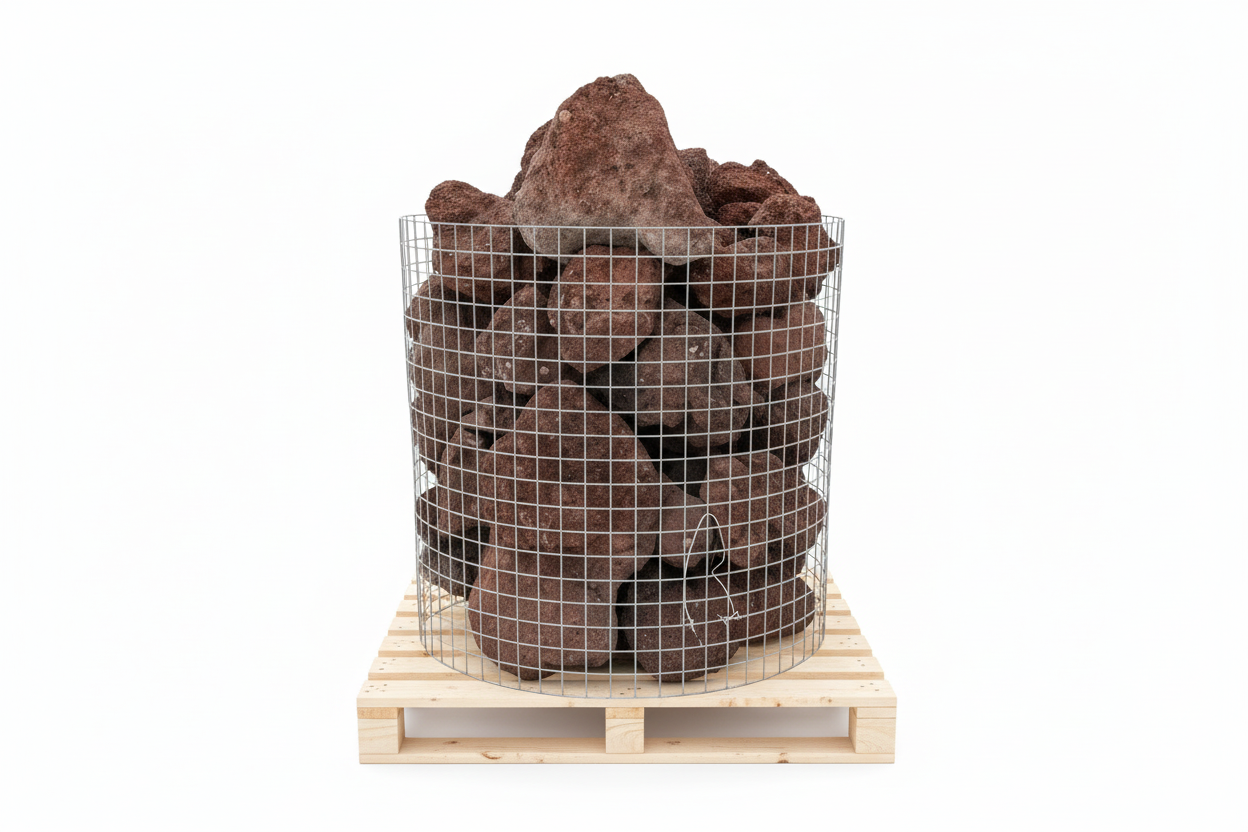 Rocha vulcânica vermelha