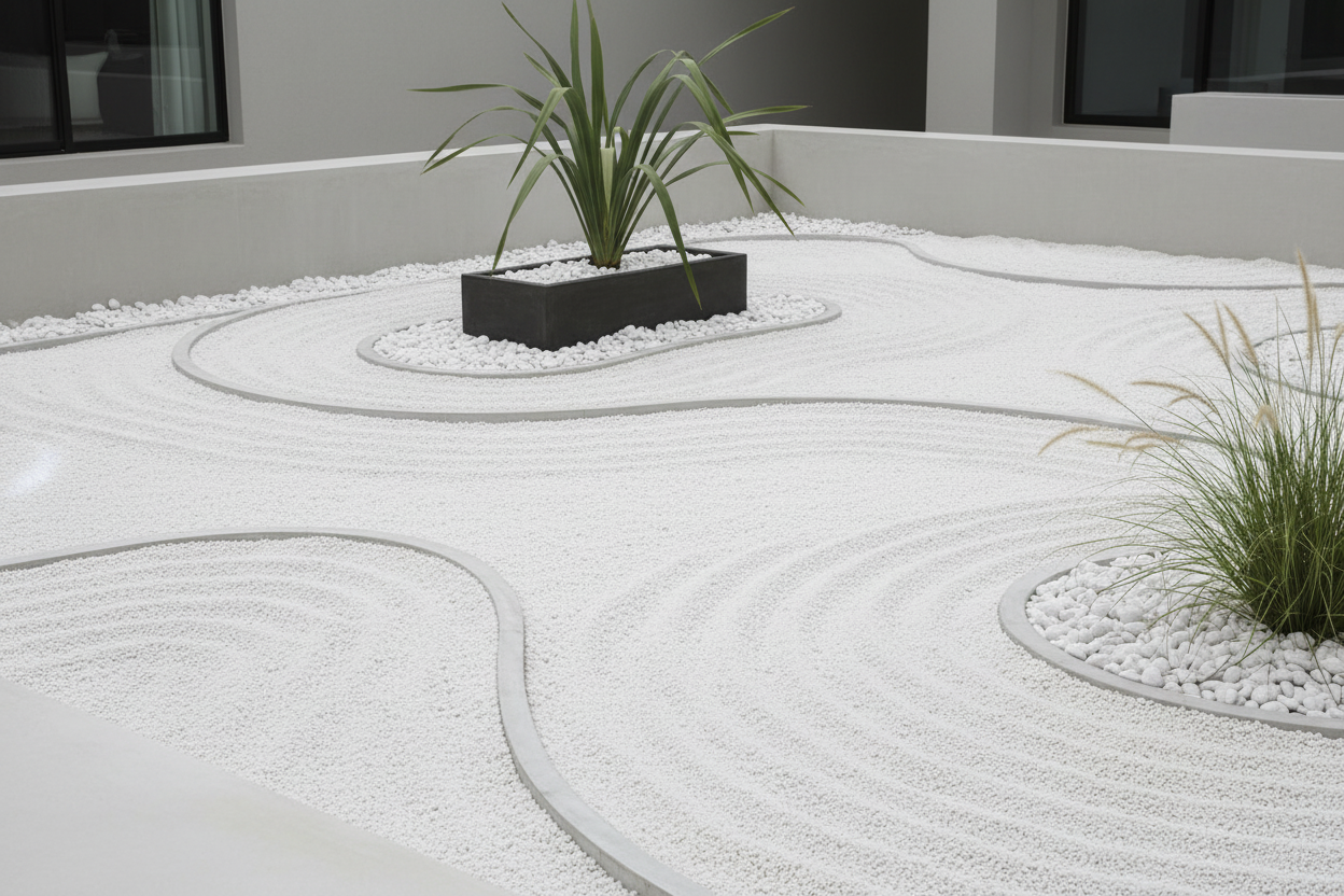 Grava Blanca de Marmol Premium - Vetonek