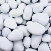 Round white stone for garden - Vetonek