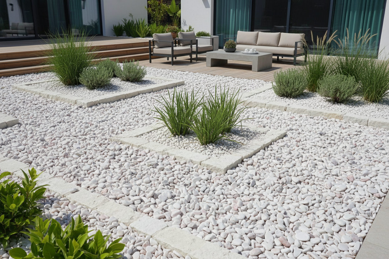 Canto rodado Blanco Rosa - Vetonek