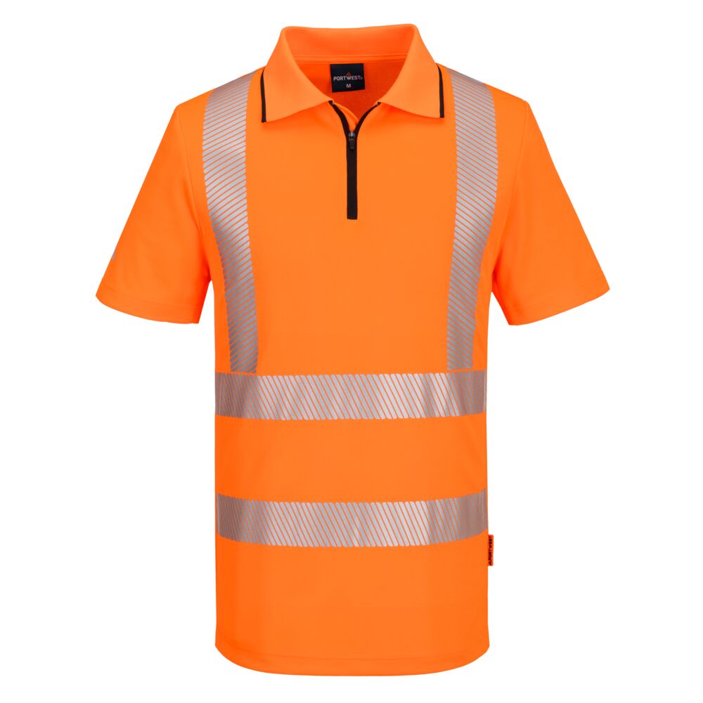 Polo Hi-Vis con zip KX3 Sport - Vetonek