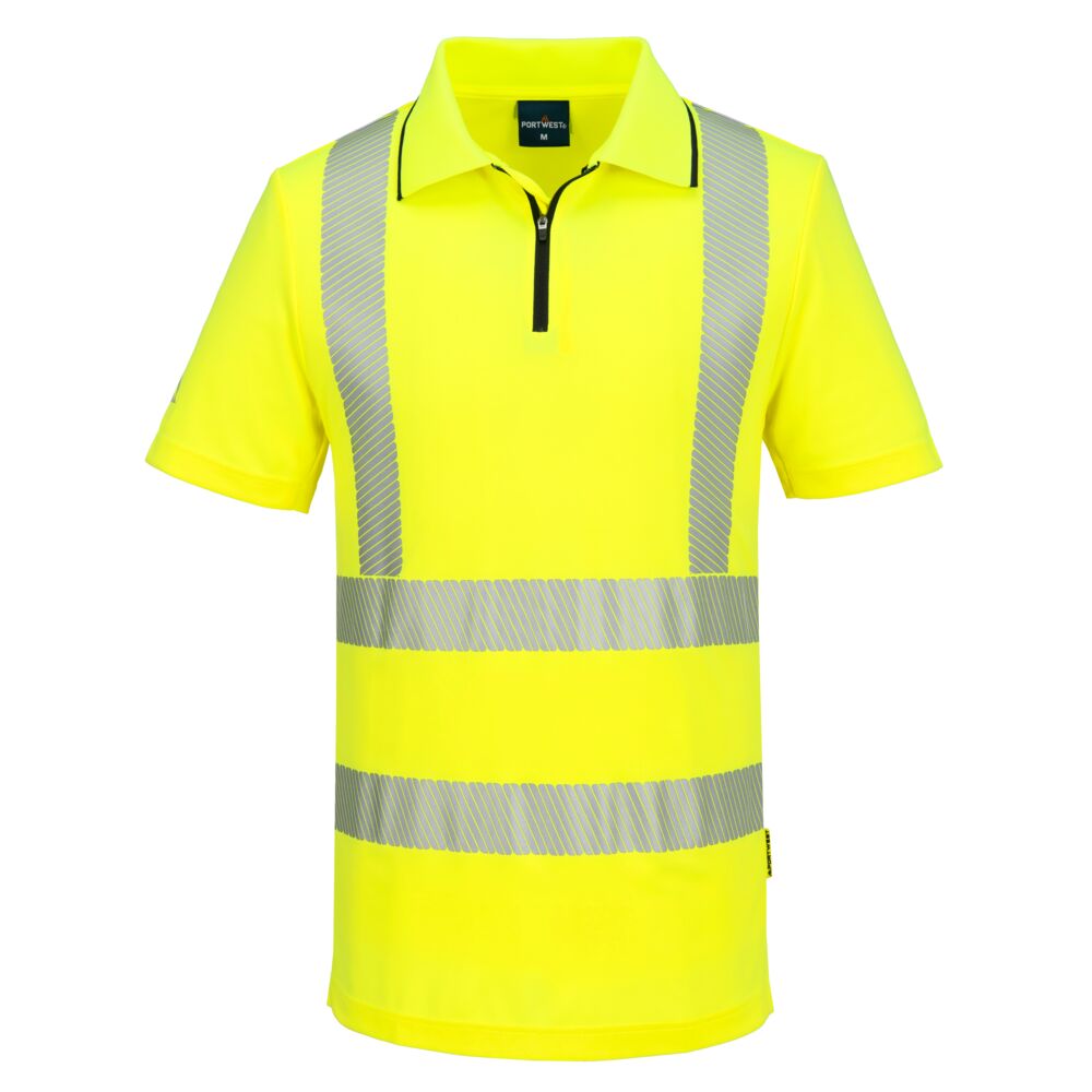 Polo Hi-Vis con zip KX3 Sport - Vetonek