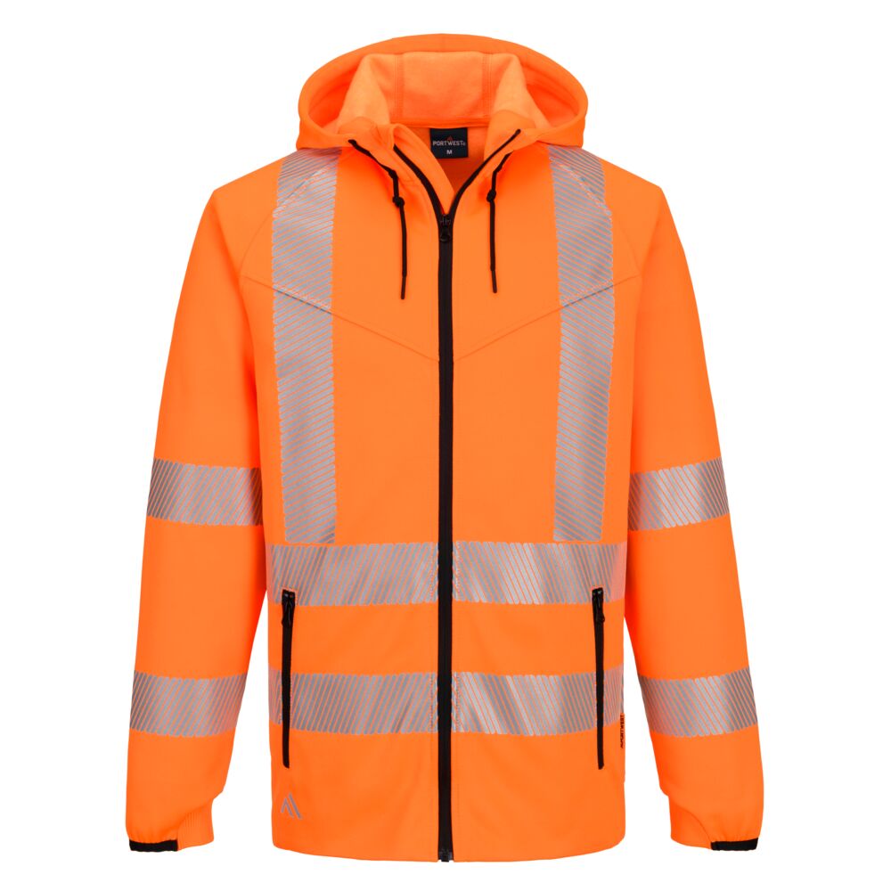 Hi Vis Hoodie with Zipper KX3 Sport - Vetonek