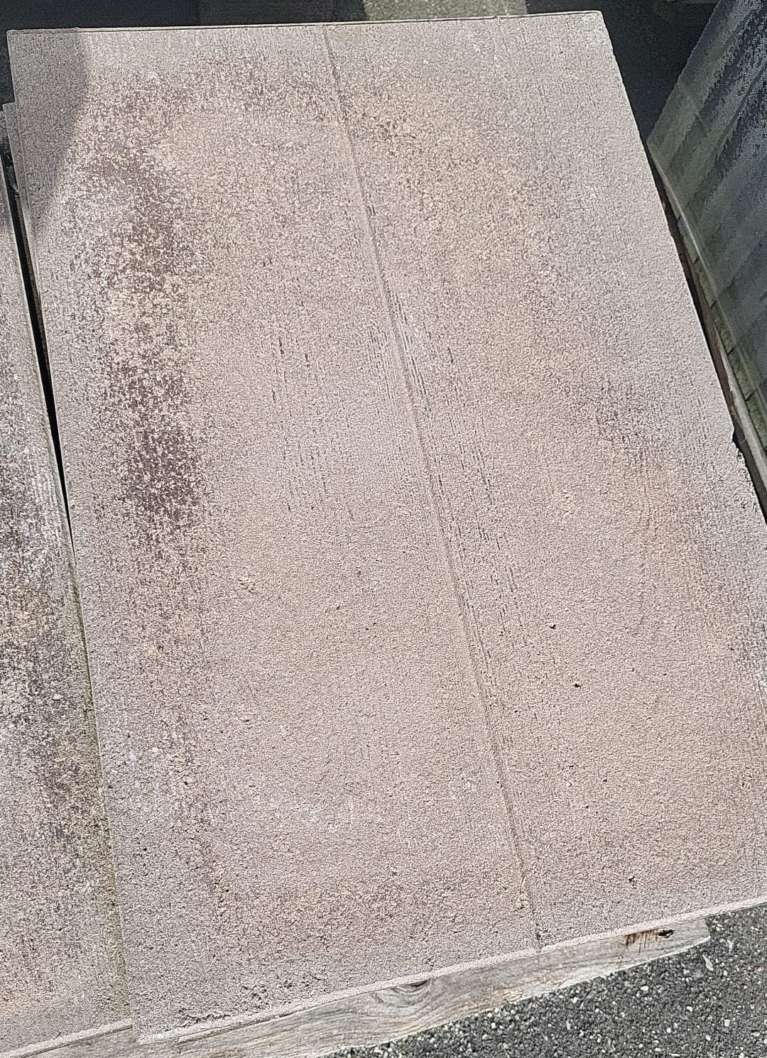 Losa hormigon imitación Traviesa de madera 60x40 cm - Vetonek