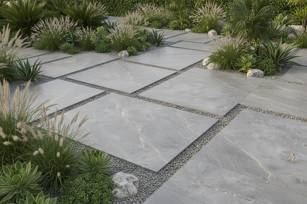 Losa porcelanica efecto mármol gris - Vetonek