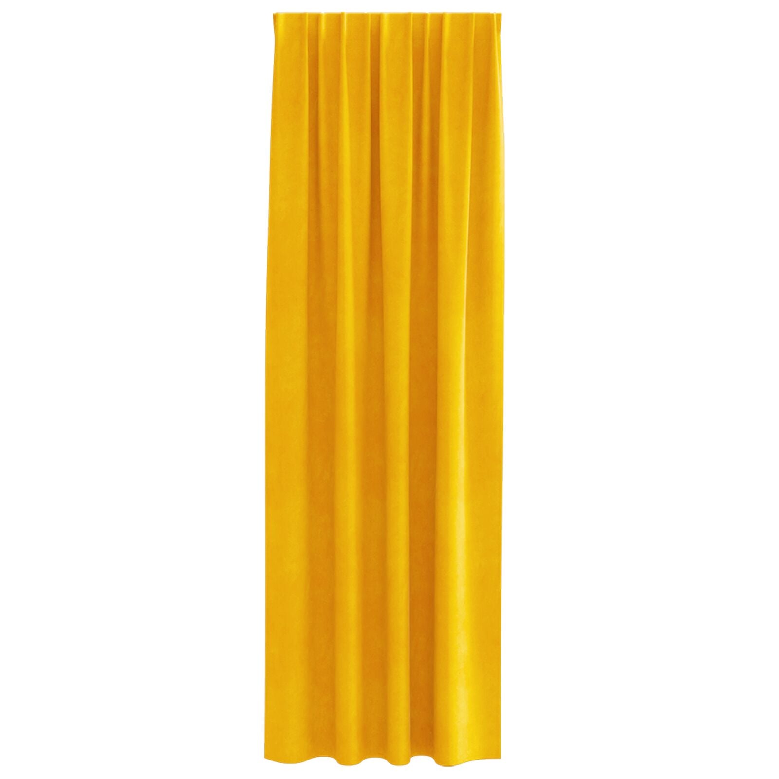 Blackout Curtains with top tape 2 pcs Mustard Yellow Velvet V3686 Vetonek