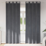 Blackout Curtains with Eyelets 2 pcs of Light Gray Velvet V3761 Vetonek