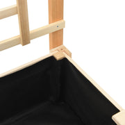 Jardín de Macetero con Enrejado y Estante 71x37x152 cm Madera Maciza de Abeto V0586 Vetonek