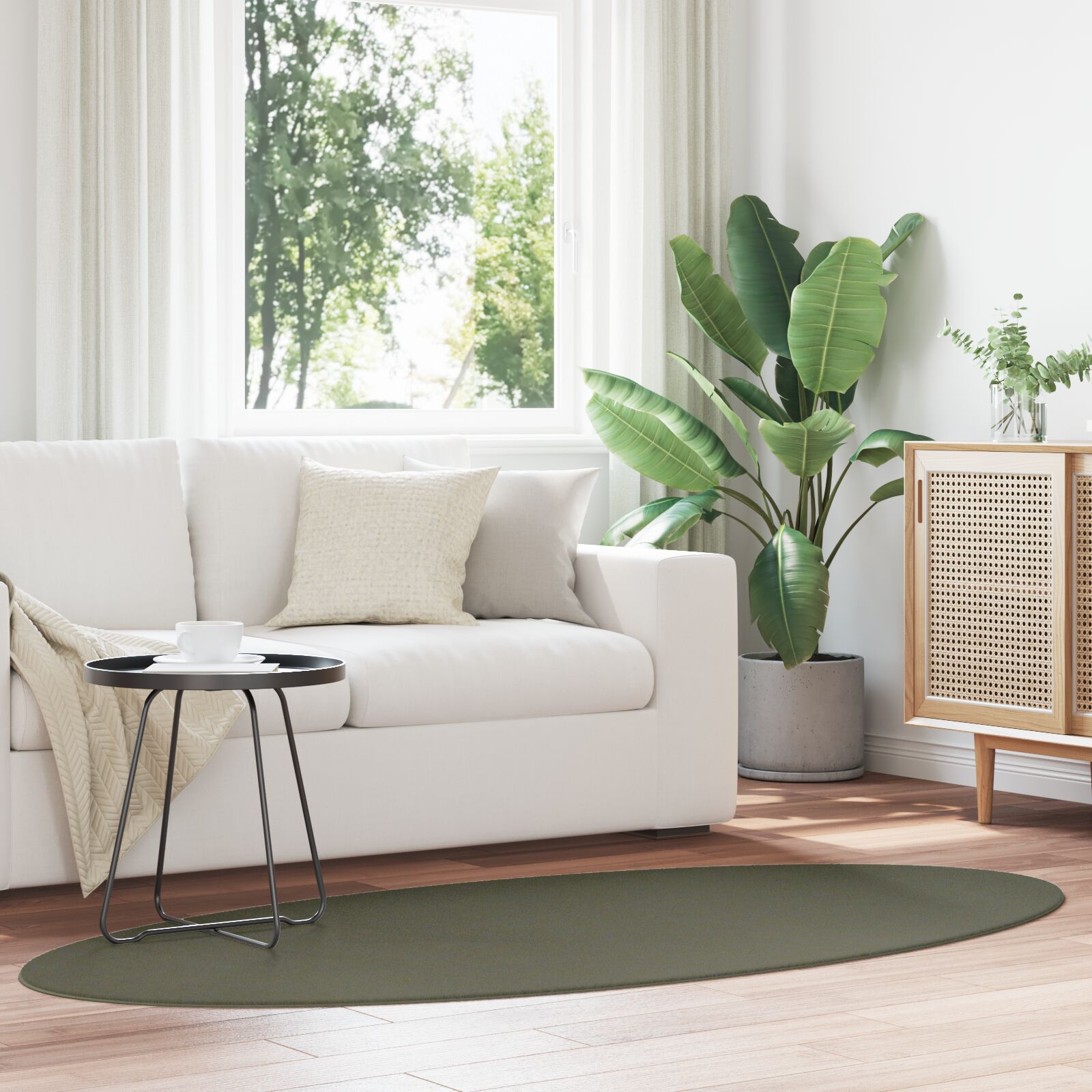 Alfombras Verde Bosque Poliéster 120 x 170 cm Alfombras de área V5105 Vetonek