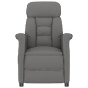 Massage Chair Dark Gray Microfiber Fabric V4197 Vetonek