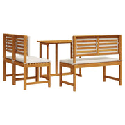 4-Piece Solid Acacia Wood Garden Dining Set V2256 Vetonek