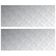 Assiettes en aluminium avec motif quadrillé, 2 pièces, antidérapantes, 100x40 cm V7486 Vetonek